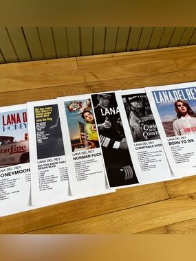 Lana Del Rey Album Cover Canvas Posters 12x8 Lot of 6